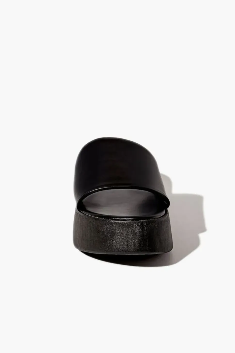 Faux Leather Flatform Sandals
