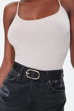 Faux Leather Hip Belt