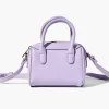 Faux Leather Mini Bowler Bag