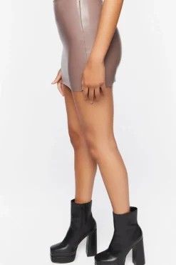 Faux Leather Mini Skirt
