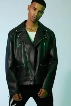 Faux Leather Moto Jacket