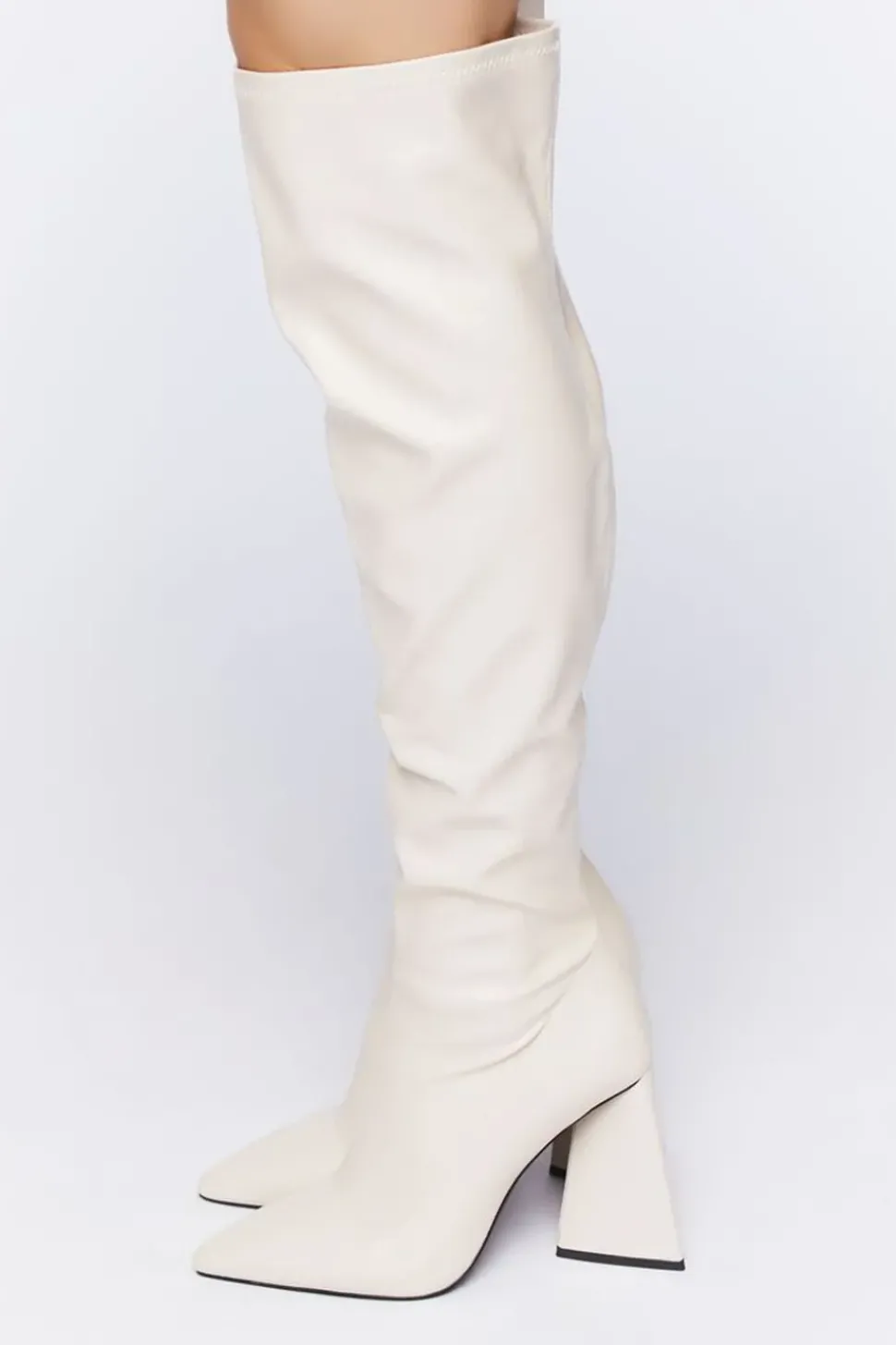 Faux Leather Over-The-Knee Boots