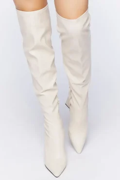 Faux Leather Over-The-Knee Boots