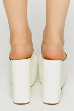Faux Leather Platform Wedges