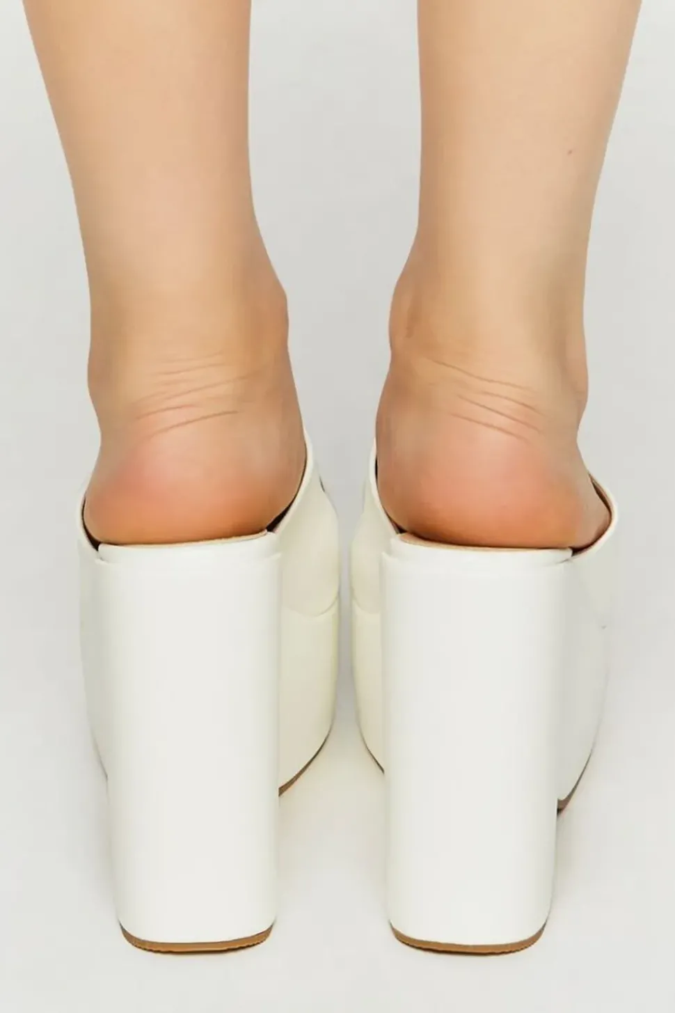 Faux Leather Platform Wedges