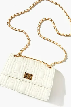 Faux Leather Quilted Crossbody Bag