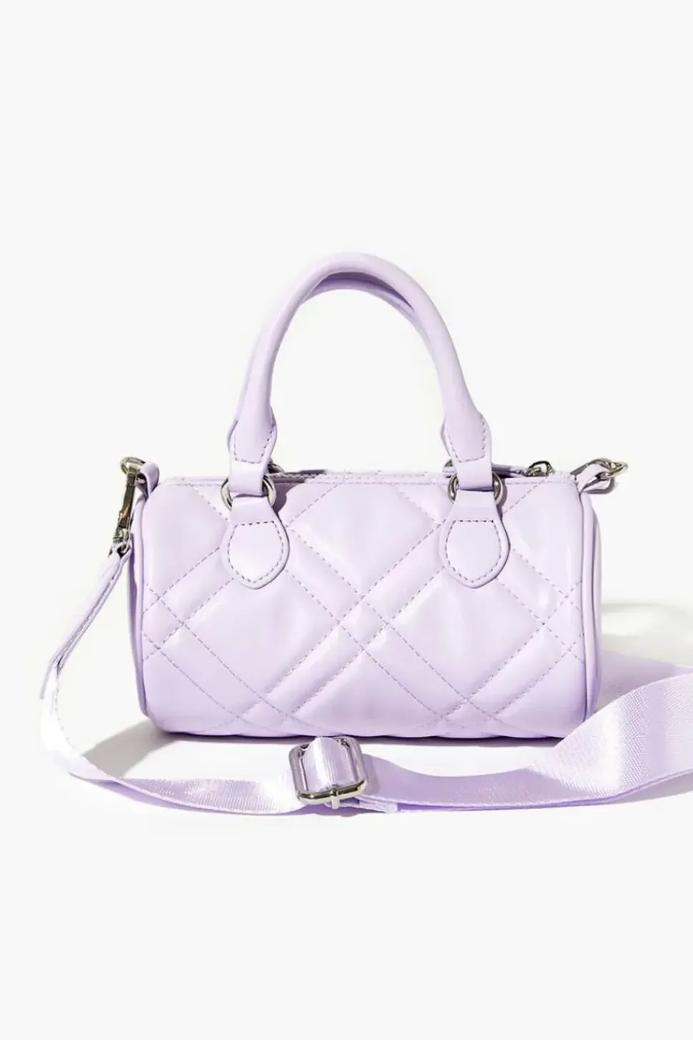 Faux Leather Quilted Crossbody Bag