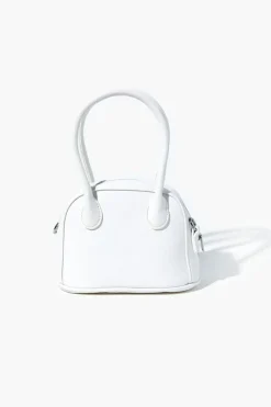 Faux Leather Satchel
