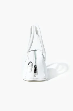 Faux Leather Satchel