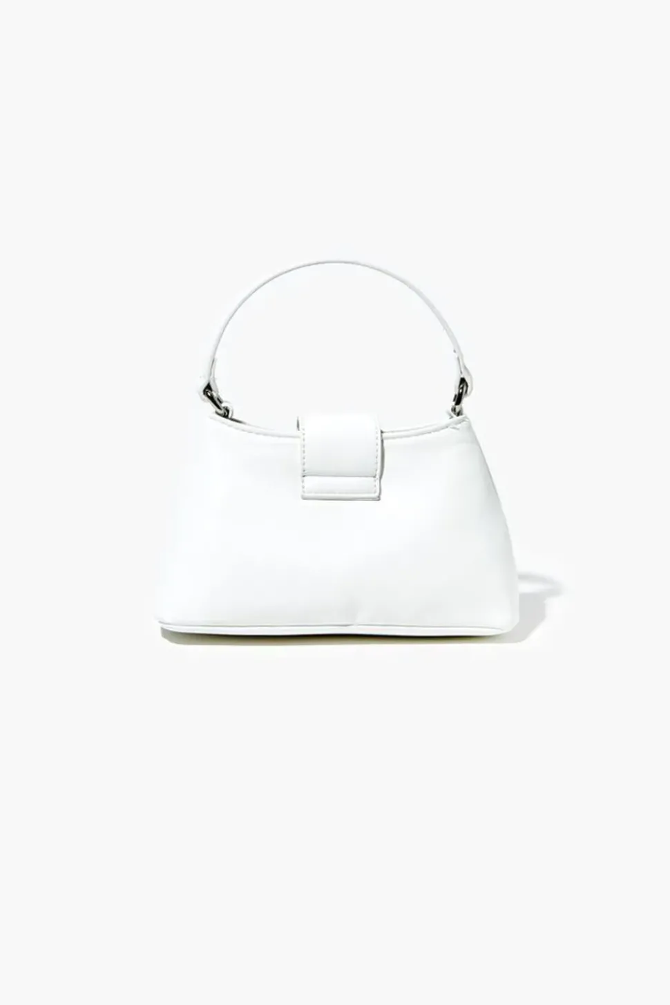 Faux Leather Twist-Lock Crossbody Bag