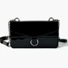 Faux Patent Leather Crossbody Bag