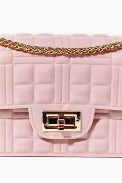 Faux Patent Leather Crossbody Bag