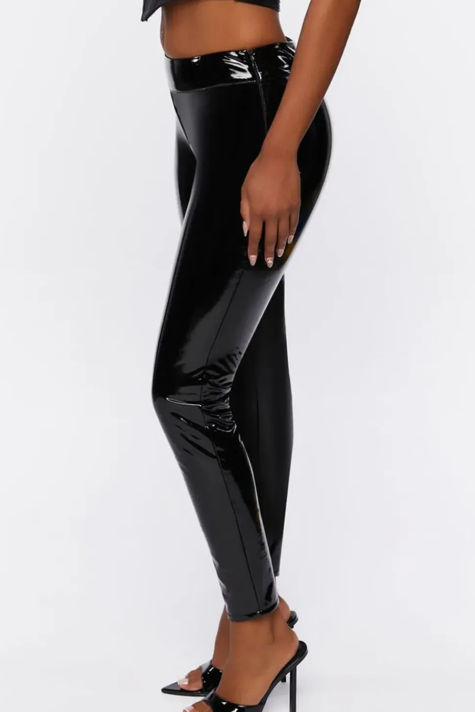 Faux Patent Leather Leggings