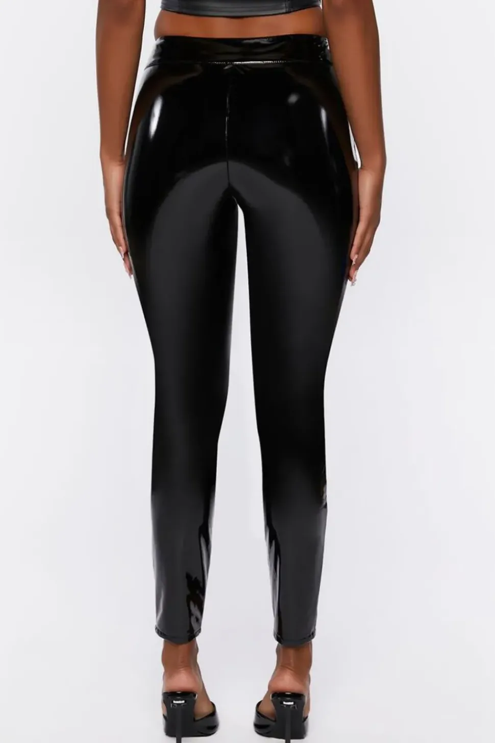 Faux Patent Leather Leggings