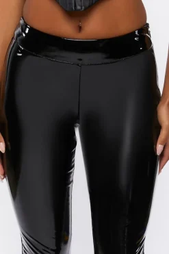 Faux Patent Leather Leggings