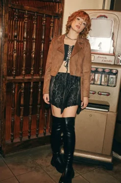 Faux Patent Leather Over-The-Knee Boots