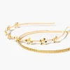 Faux Pearl Flower Headband Set