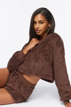Faux Shearling Lounge Shorts