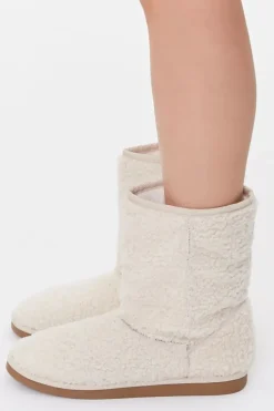 Faux Shearling Slip-On Booties
