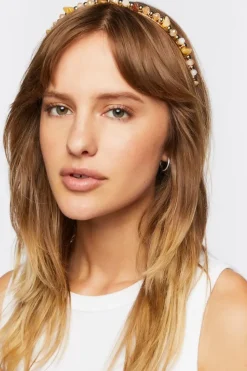 Faux Stone Beaded Headband