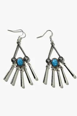 Faux Stone Dreamcatcher Drop Earring Set