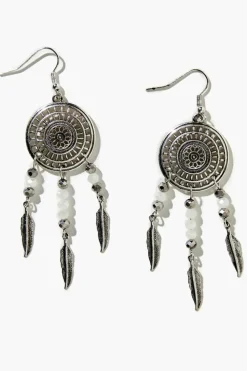 Faux Stone Dreamcatcher Drop Earring Set