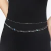 Faux Stone Layered Belly Chain