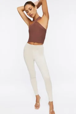 Faux Suede Ankle Pants