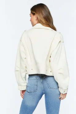 Faux Suede Bomber Jacket