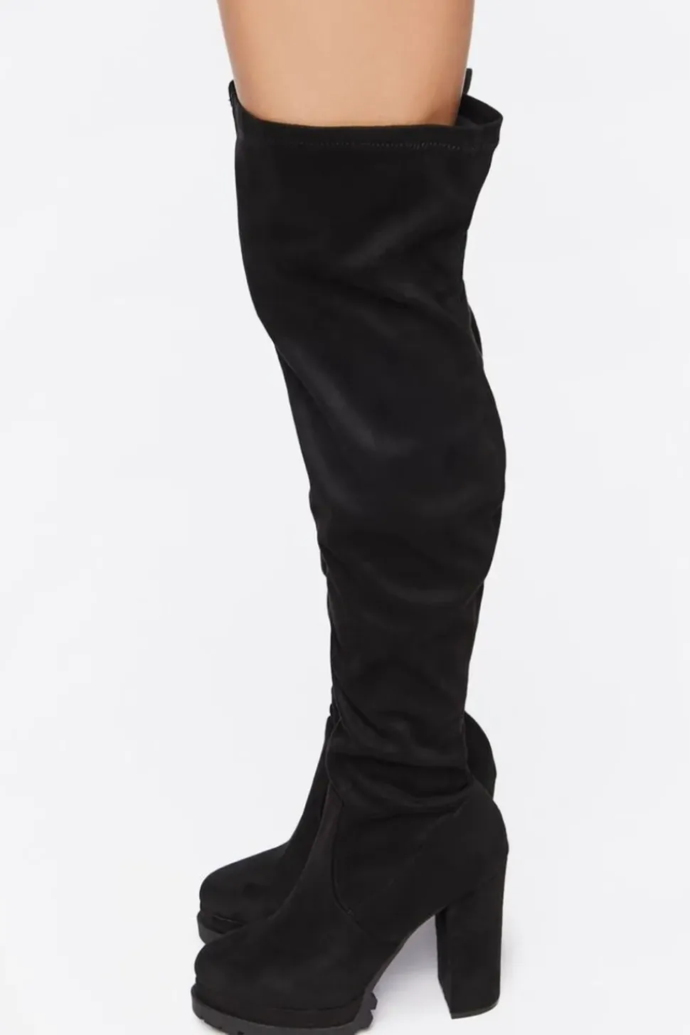 Faux Suede Over-The-Knee Boots