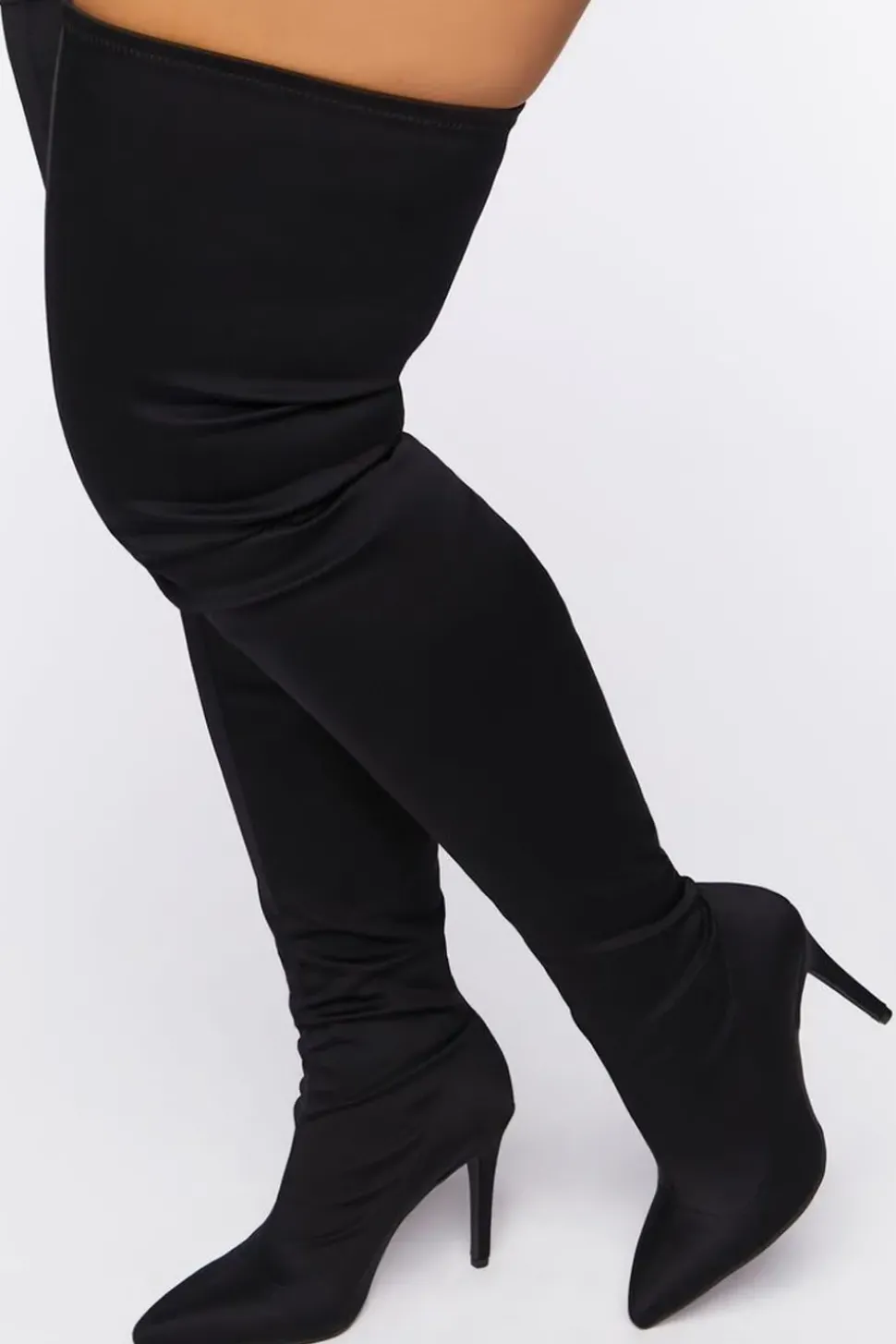 Faux Suede Over-The-Knee Boots (Wide)