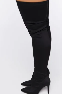 Faux Suede Over-The-Knee Boots (Wide)