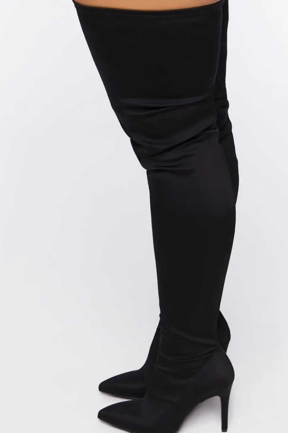 Faux Suede Over-The-Knee Boots (Wide)