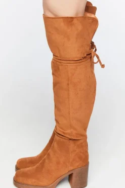 Faux Suede Over-The-Knee Boots