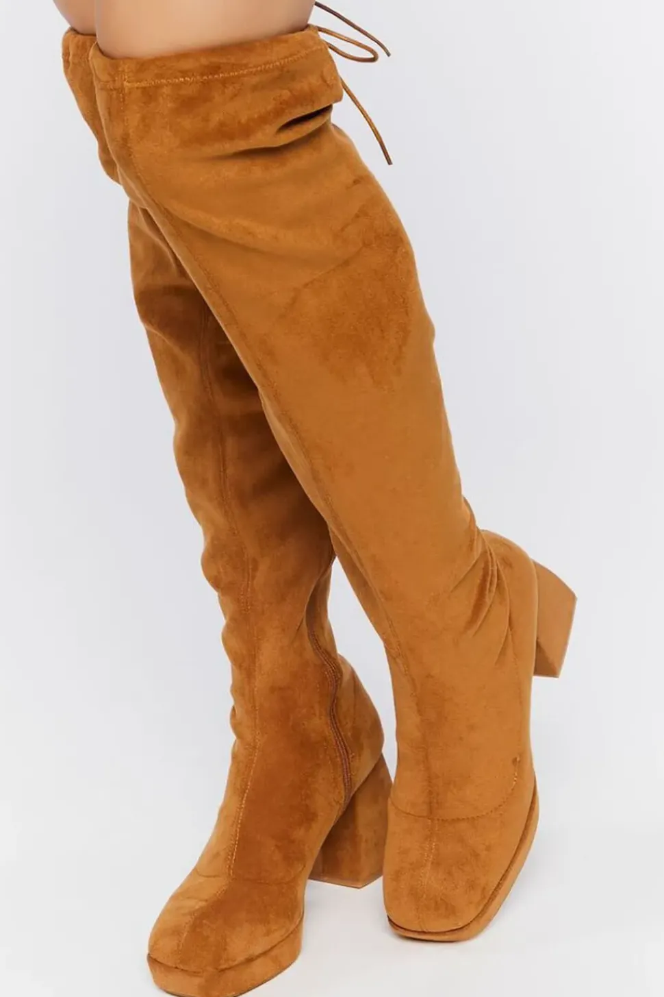 Faux Suede Over-The-Knee Boots