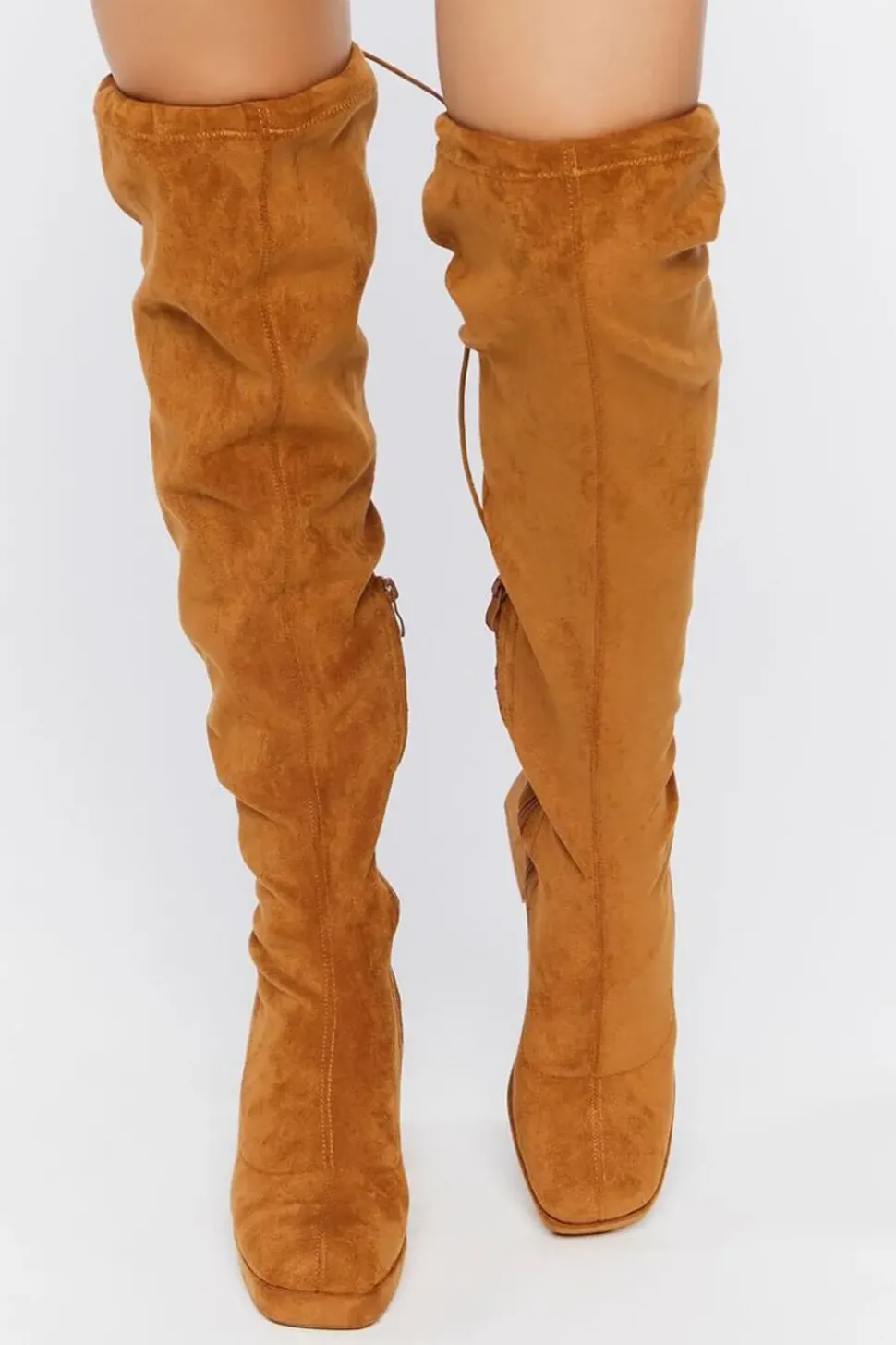 Faux Suede Over-The-Knee Boots