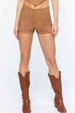 Faux Suede Shorts