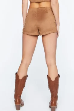 Faux Suede Shorts