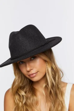 Faux Suede-Trim Fedora