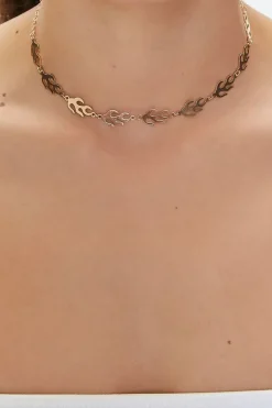 Flame Chain Choker Necklace