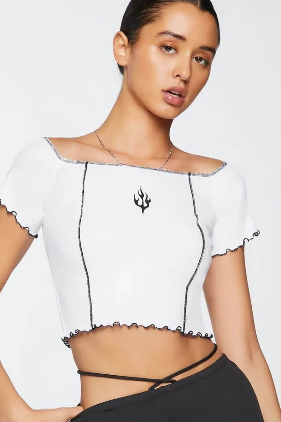 Flame Graphic Baby Tee