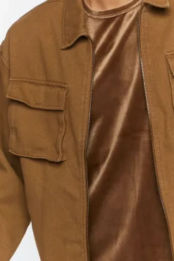 Flap Pocket Bomber Jacket