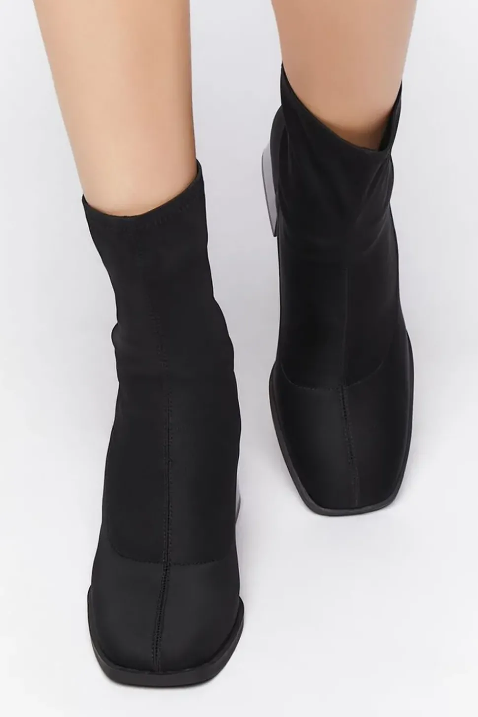 Flare Heel Sock Booties