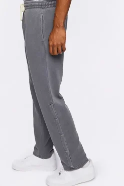 Fleece Button-Hem Joggers
