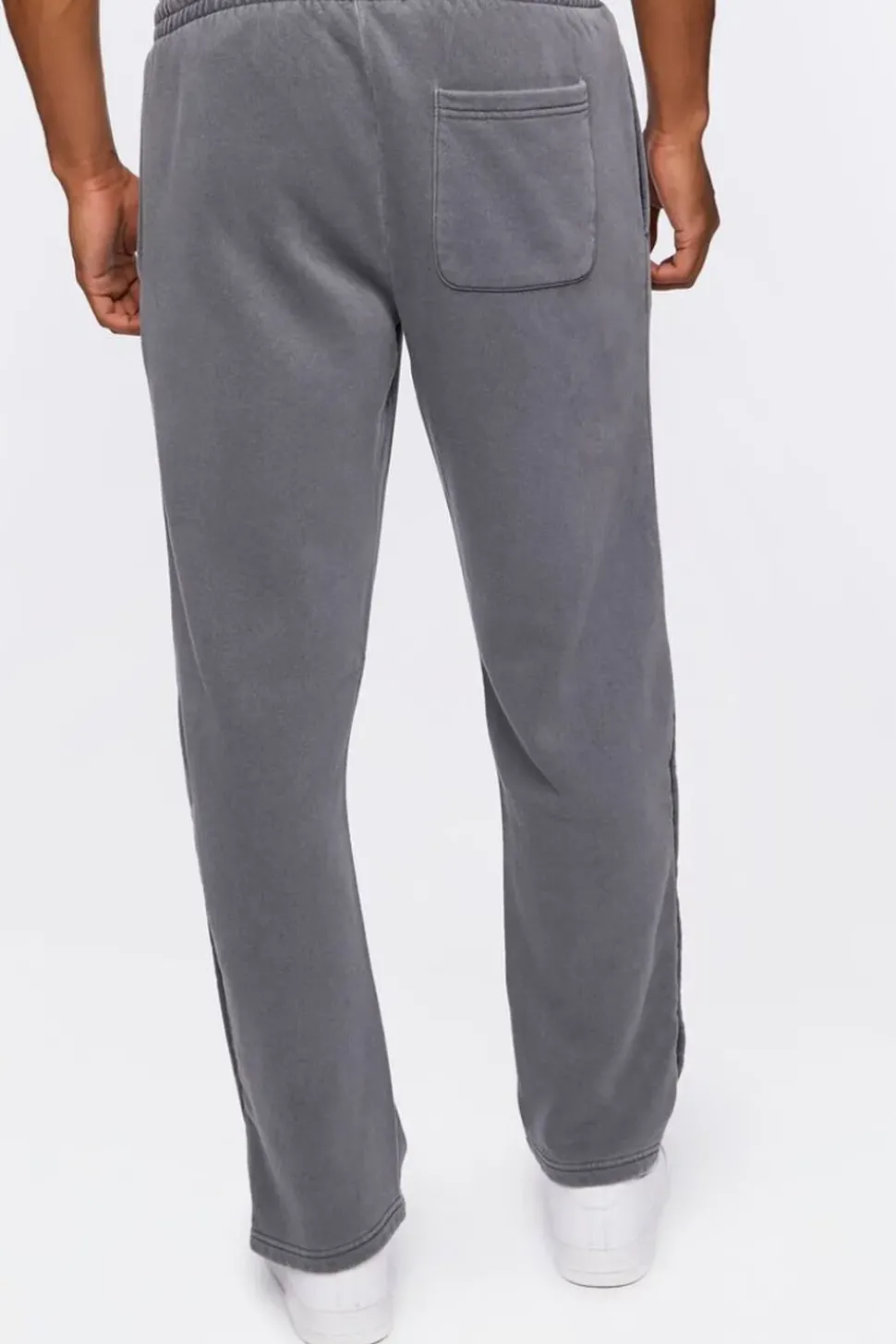 Fleece Button-Hem Joggers