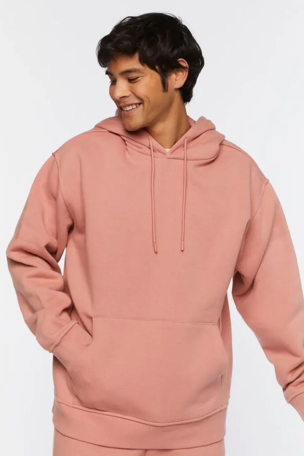 Fleece Drop-Sleeve Hoodie