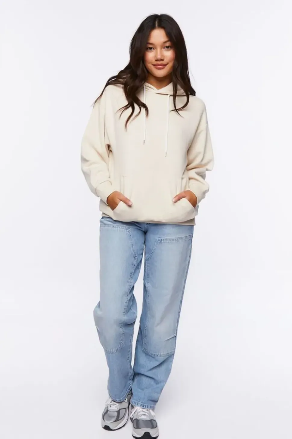 Fleece Drop-Sleeve Hoodie