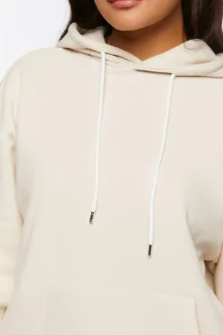 Fleece Drop-Sleeve Hoodie