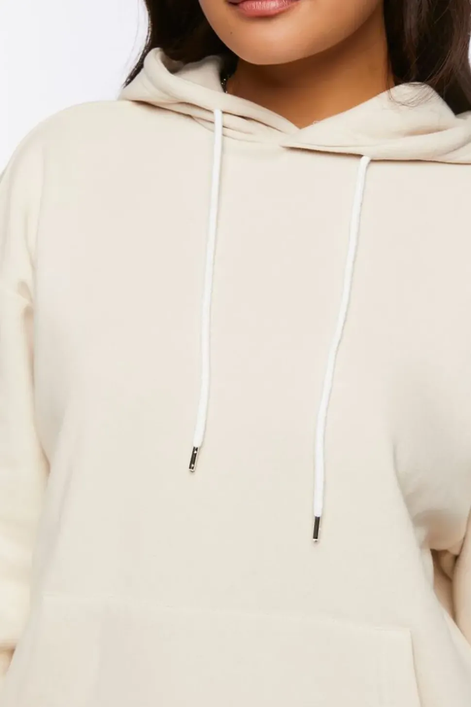 Fleece Drop-Sleeve Hoodie