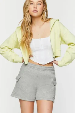 Fleece Flap-Pocket Shorts